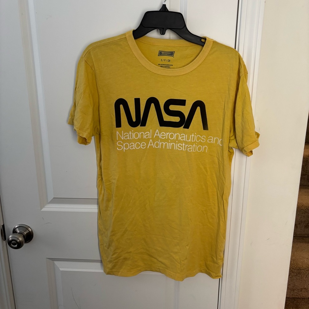 NASA Mustard Yellow Short Sleeve Men's Tee